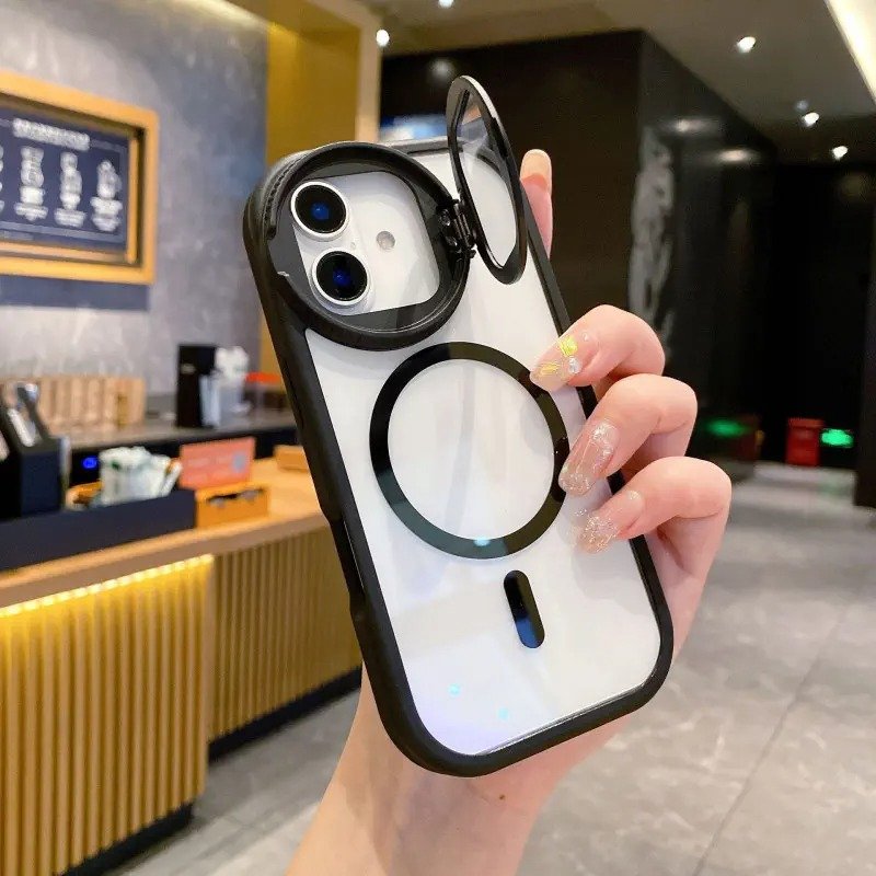 Camera Lens Protection Flip Bracket Stand For Magsafe Magnetic Case for iPhone - Image 5