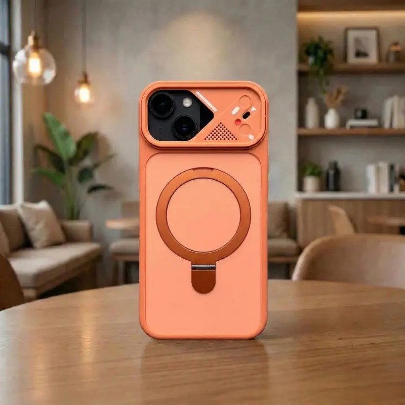 Creative Skin Feel Magnetic Ring Holder Stand Phone Case for iPhone - Image 9